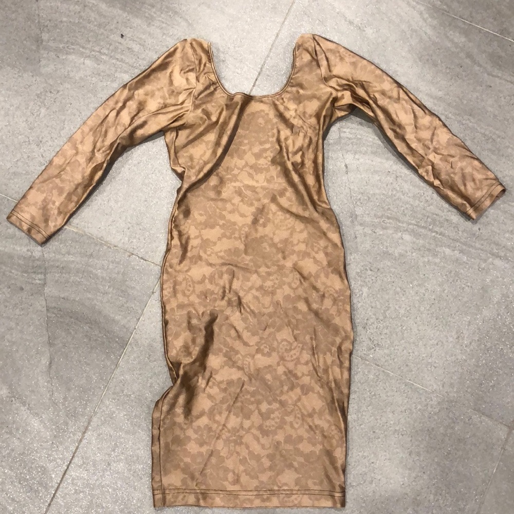 American Apparel Floral Lace Print Nylon Dress